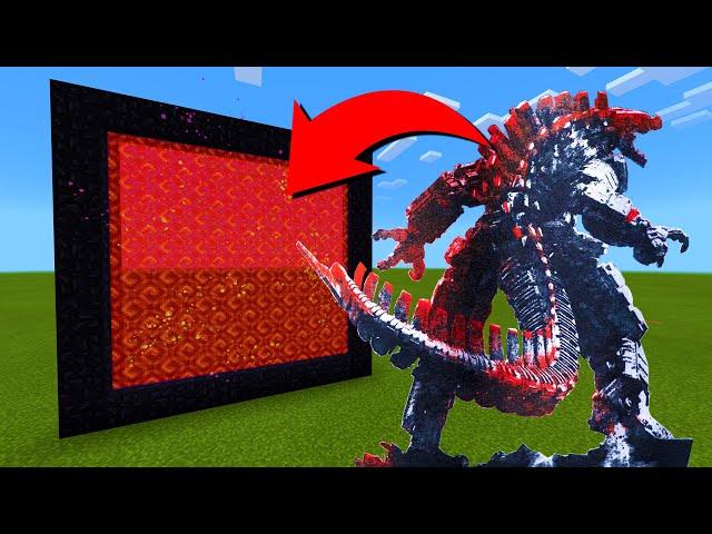 How To Make A Portal To The MechaGodzilla 2021 Dimension in Minecraft!