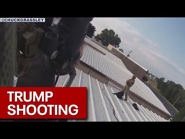 Bodycam shows Thomas Crooks after Trump shooting