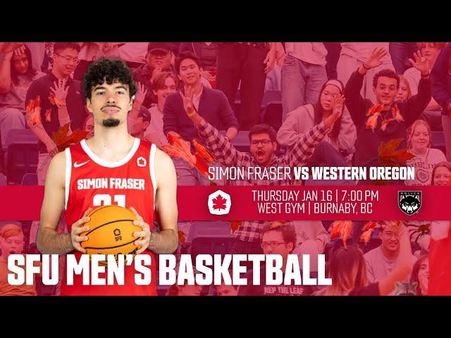 SFU Men's Basketball: Red Leafs vs Western Oregon - Jan 16th, 2025