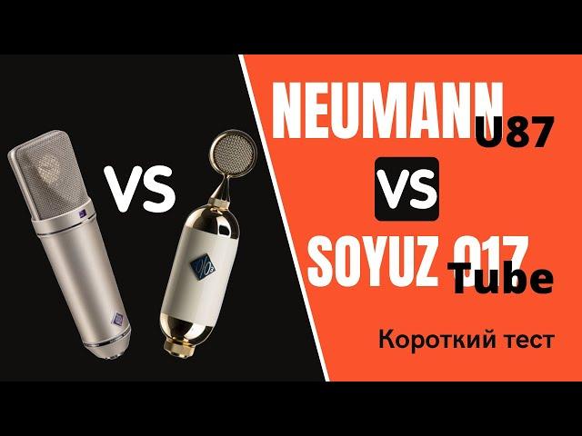 Короткий тест микрофонов Neumann 87 и Soyuz 017 Tube.