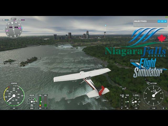 Flying over Niagara Falls Flight Simulator Gameplay 12700H RTX 3060