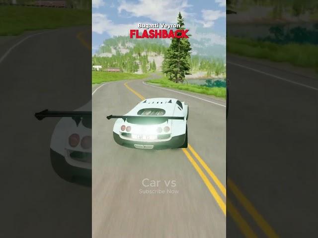 Bugatti Veyron Accident  Flashback #shorts #beamngdrive