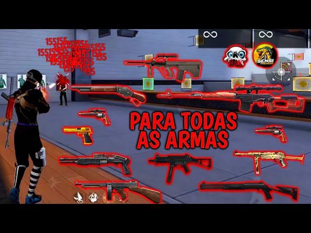 PARA TODAS AS ARMAS ️ a MELHOR SENSIBILIDADE para SUBIR CAPA no FREE FIRE na NOVA ATUALIZAÇÃO! 