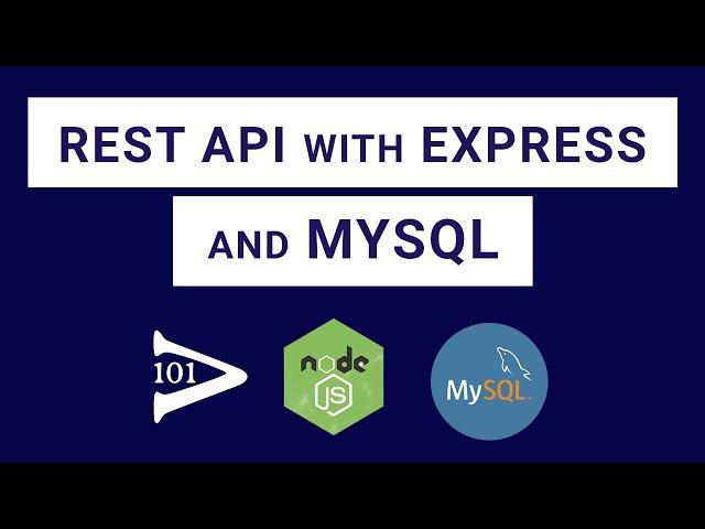 Create a CRUD REST API with Node.js, Express and MySQL