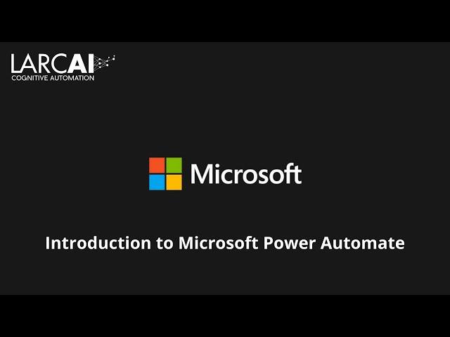 Introduction to Microsoft Power Automate