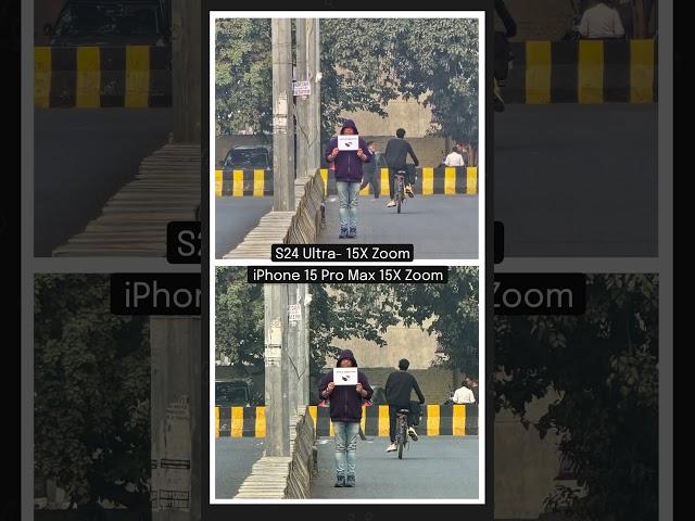 S24 Ultra vs iPhone 15 Pro Max Zoom Test!