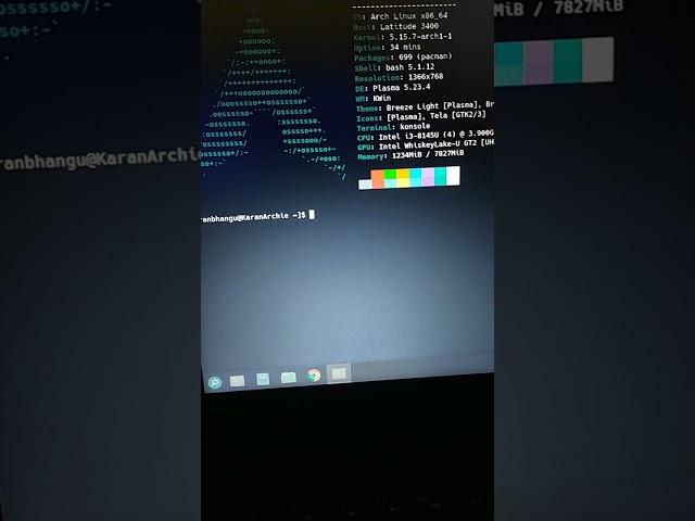 kde with arch Linux  || Arch Linux || I use arch btw