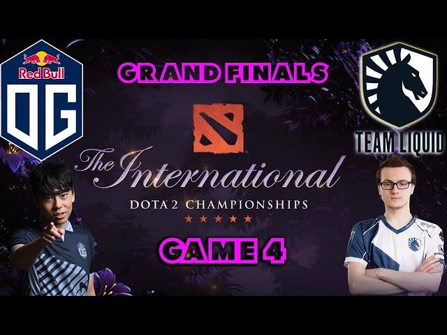 The International 2019 | OG vs Team Liquid | Game 4 | Grand Finals | Dota 2 | eSport