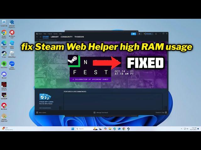 (FIXED) Steam Web Helper high RAM usage in Windows 10/11