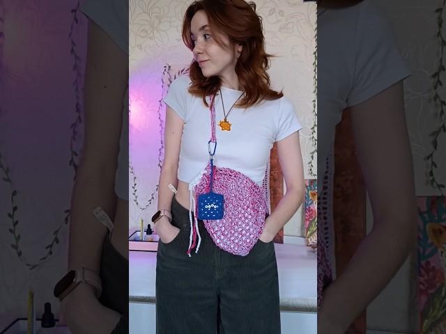Ч2. Отдаю сумку-сетку в добрые руки  тг: паучок Юля #вязание#сумка#стиль#творчество#handmade#лето