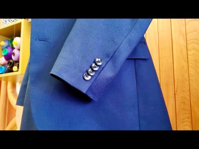 How to Shorten the Sleeves on a Jacket *professional tailor's process*