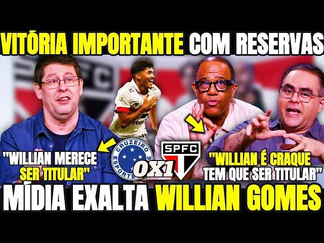 MÍDIA EXALTA A GRANDESA DO SÃO PAULO & RASGA ELOGIOS A WILLIAN GOMES VITÓRIA IMPORTANTE DO SÃO PAULO