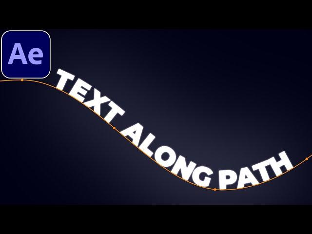 Text Along Path Tutorial in After Effects | Text On Path