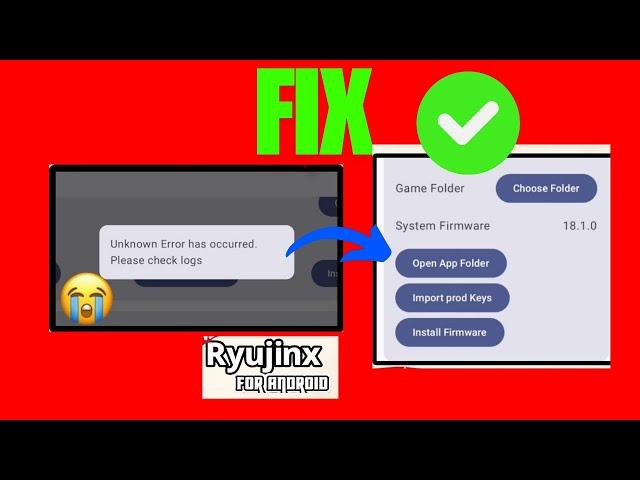 Ryujinx Android | How To Fix Game Crash And Firmware Installation Error Full Tutorial