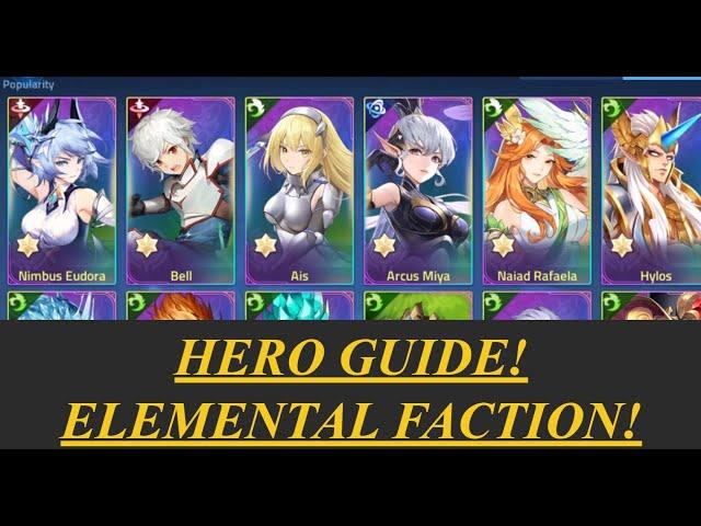 ELEMENTAL FACTION HERO GUIDE 2024 Mobile Legends: Adventure