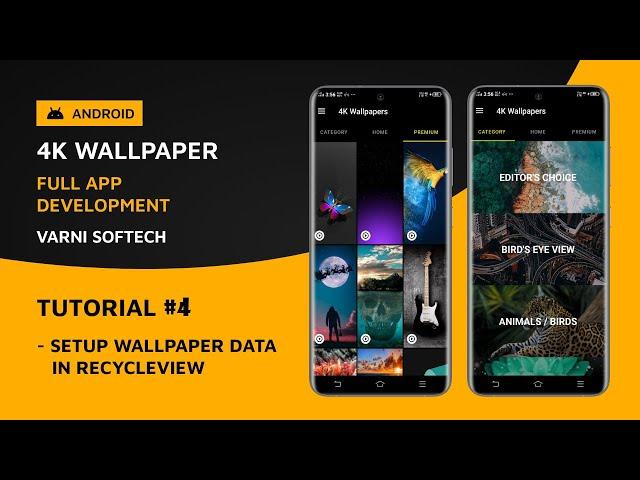 4k Wallpaper App Development | Tutorial #4 | Recycler view & Swipe refresh Layout  | Android