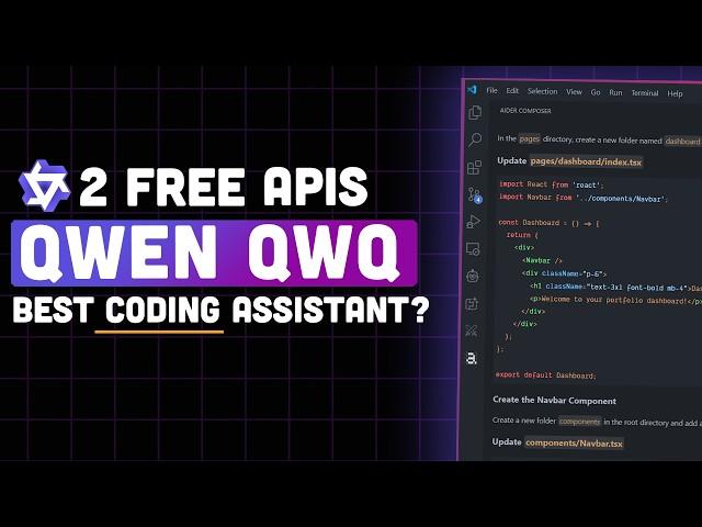 Qwen QwQ-32B: The Ultimate Coding Assistant? (vs DeepSeek R1 & Sonnet, 2 FREE APIs Tested!)