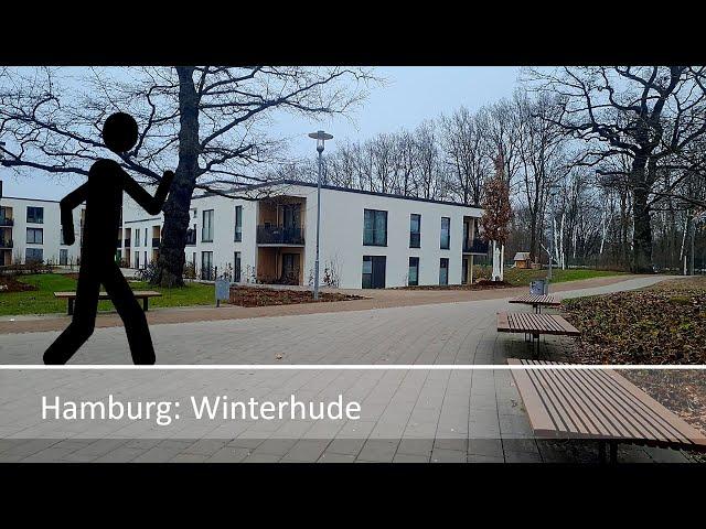 Der Geher in Hamburg: Winterhude