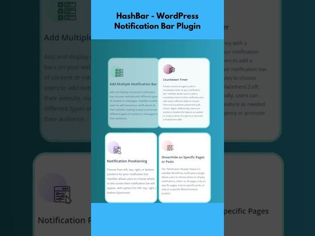 HashBar Best Notification Bar WordPress Plugins #bestplugins  #shorts