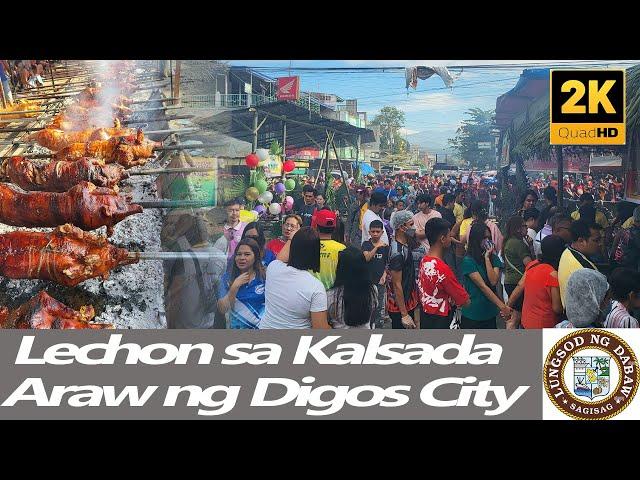 Sangkaterbang Lechon sa Kalsadahan ng Digos City at Sobrang Daming Tao | Philippines 