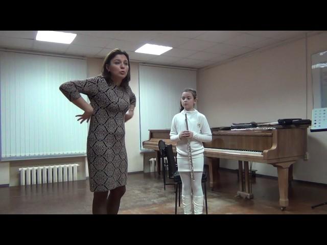 Master-class of Ella Dolzhikova flute Мастер-класс Эллы Должиковой флейта