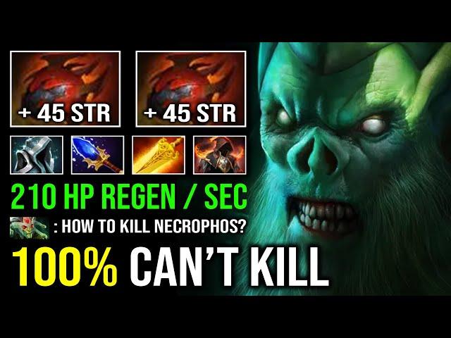 100% CAN'T KILL Nobody Can Stop 105 AOE Radiance Burning Dmg 210 HP Regen Per Sec Necrophos Dota 2