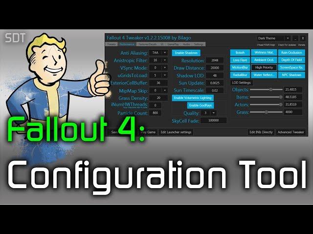 Fallout 4: Configuration Tool. Функционал, оптимизация и тонкая настройка.