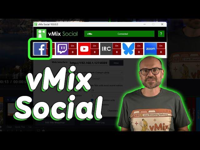 vMix Social Tutorial 2025- Add live social content to vMix from Facebook, YouTube, Twitch and Zoom