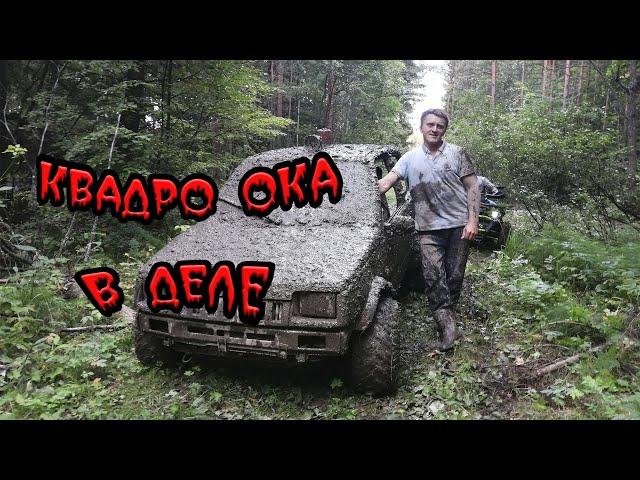 Квадро ОКА (crazy frog) и квадроциклы испытание по бездорожью