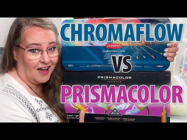 Are CHROMAFLOW Better Than PRISMACOLOR? [Derwent Chromaflow Pencils Deep Dive]