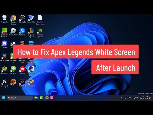 How to Fix Apex Legends White Screen After Launch