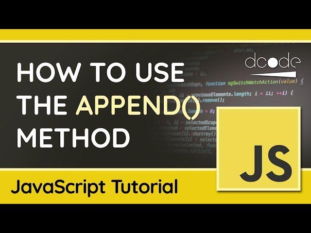 Append multiple elements at once using append() - JavaScript DOM Tutorial