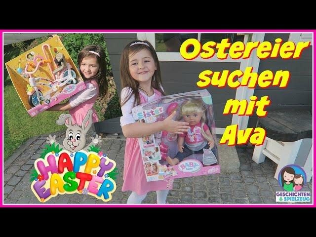 Der Osterhase war da  Ava sucht ihre Ostergeschenke  FROHE OSTERN 2017