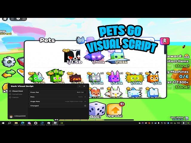 PETS GO VISUAL SCRIPT/PET SPAWNER!(Pastebin)(2024)