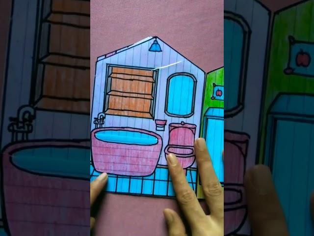 My First Quiet Book Paper Doll House Handmade #shorts #short #shortvideo #paperdolls #quietbook