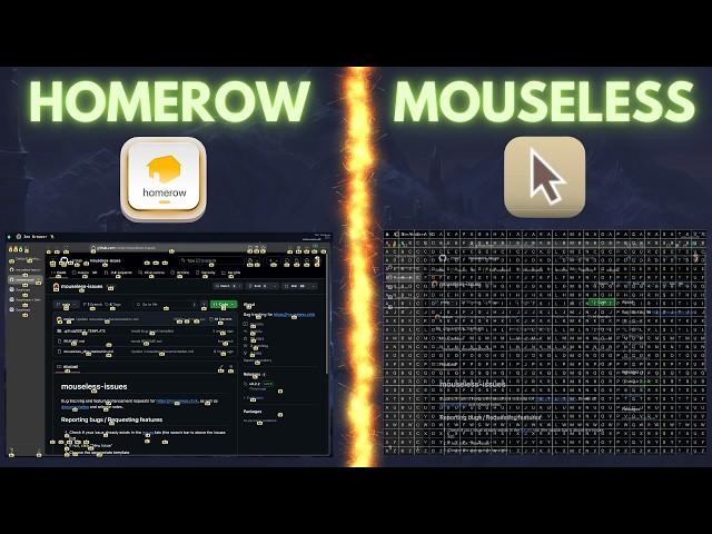 Homerow vs Mouseless | Navigate macOS without using the mouse