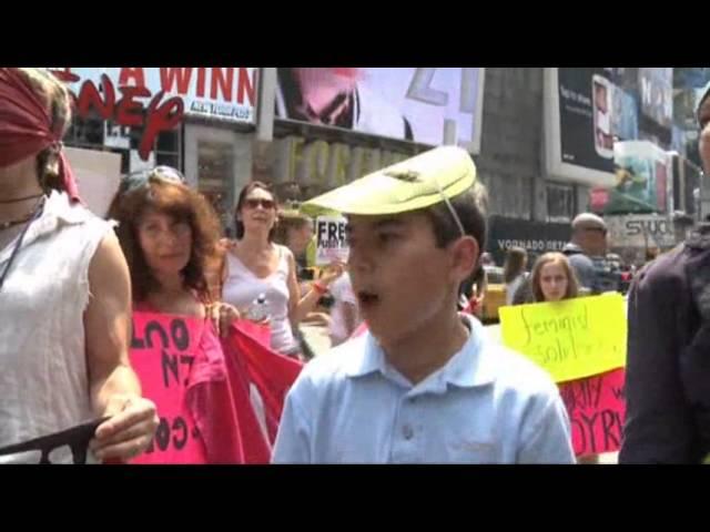 Times Square Protest for Pussy Riot