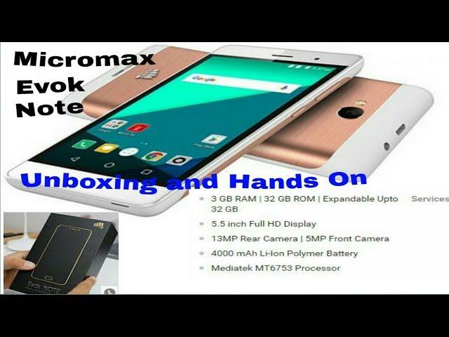 Micromax Evok Note Full Review and Unboxing I Hands On | First Look.