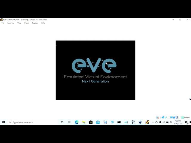 EVE-NG VM installation with vm virtual box