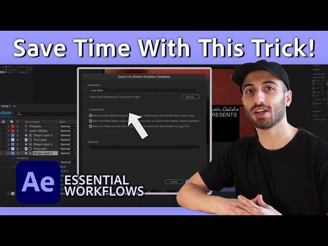 How to Export Your Motion Graphics Templates FAST | After Effects Tutorial | Adobe Video