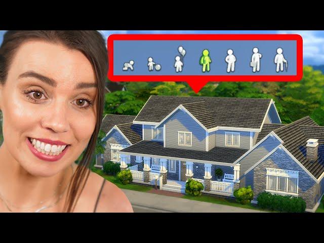 I built a house for every lifestage - The Sims 4 Growing Together