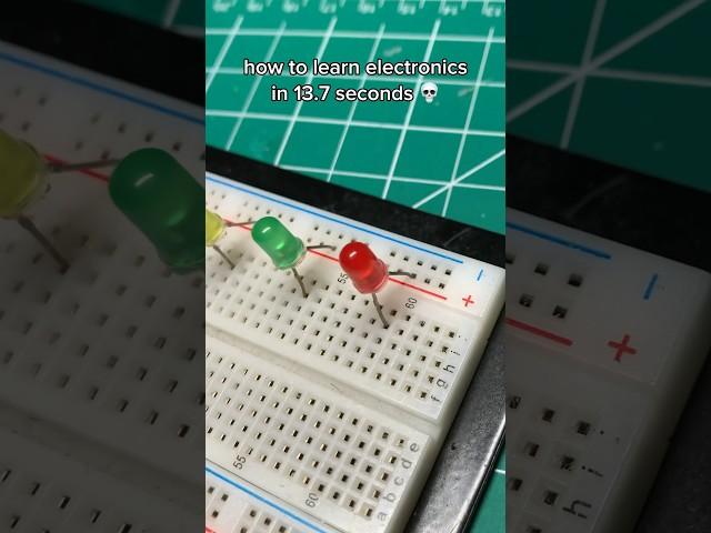 Learn electronics is less than 13.7 seconds  #electronics #arduino #engineering