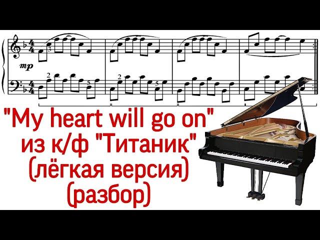 Как играть на фортепиано "My heart will go on" из "Титаник" ("Titanic"). Разбор. Ноты. Pro Piano.