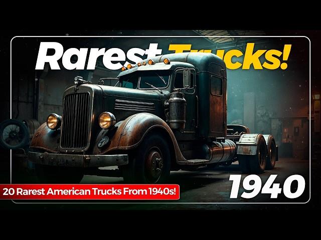 20 RAREST American Old Trucks From The 1940s, We Want Back! 