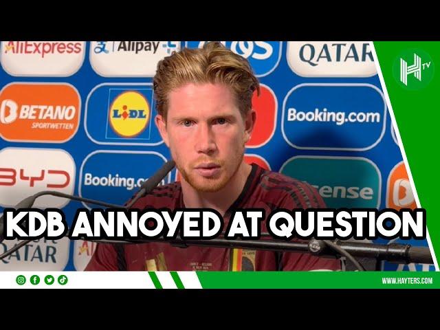 Belgium's Golden Generation FAILED?! De Bruyne IRRITATED by reporter's question