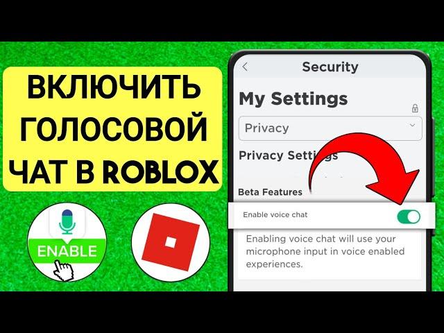 Как включить ГОЛОСОВОЙ ЧАТ в Роблоксе! | Исправить неработающий голосовой чат Roblox (2023)