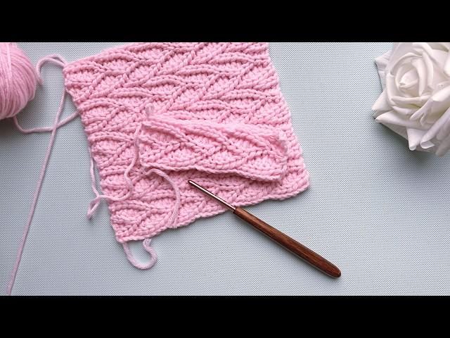  Brioche Crochet? Easy! Turning "Branches" into "Leaves"