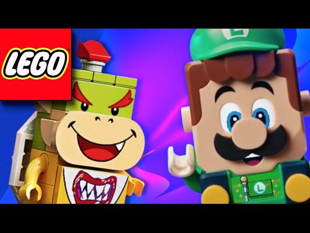 LEGO Luigi VS Bowser jr LEGO Super Mario #Shorts  LEGO vs Original