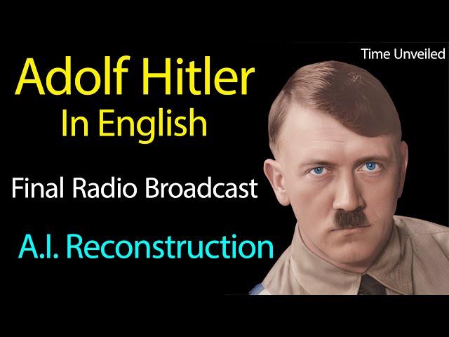 Adolf Hitler in English AI Reconstruction