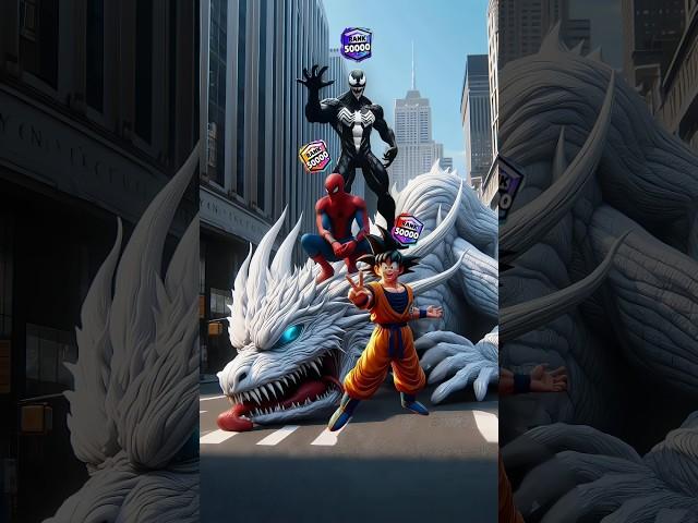 Spiderman vs Venom vs Goku! Wanted! Who is the best! #marvel #spiderman #brawlstars #avengers #goku